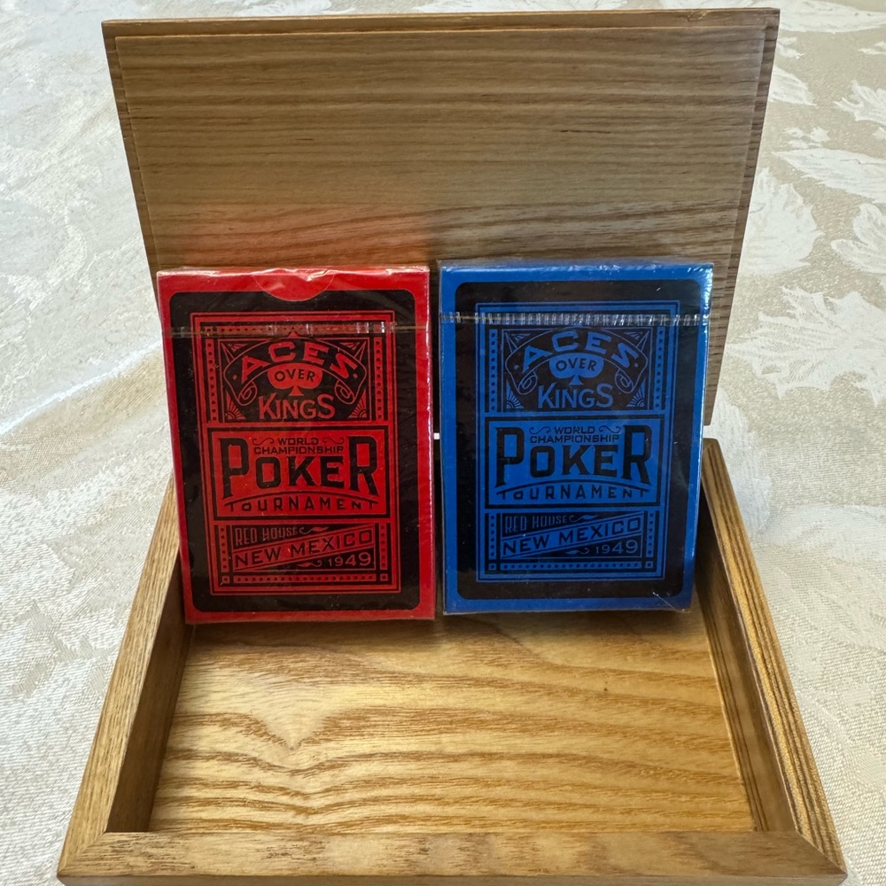 Poker Tournament Card Set - Red and Blue